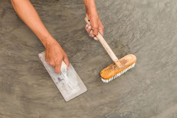 Driveway Concrete Staining in Kalispell