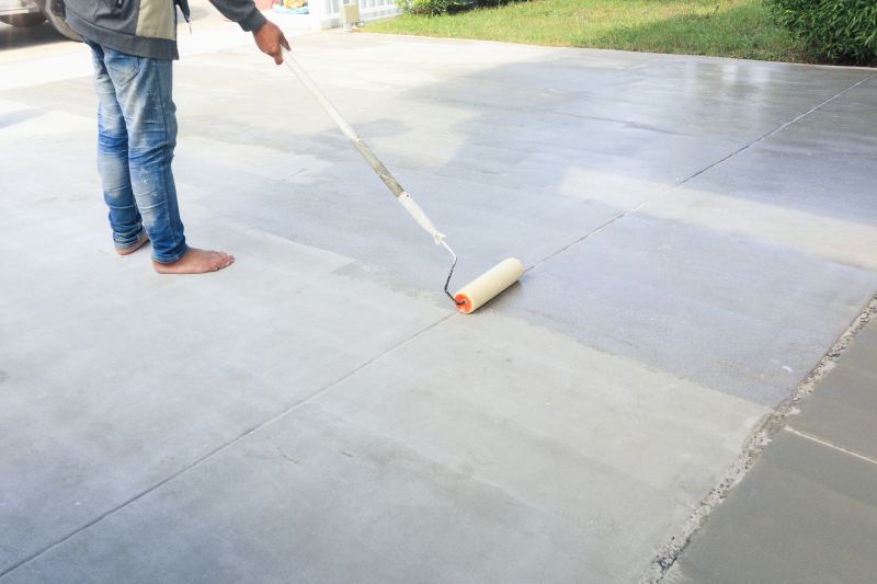 Driveway Concrete Staining