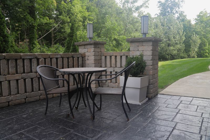 Elegant Stamped Concrete Patio